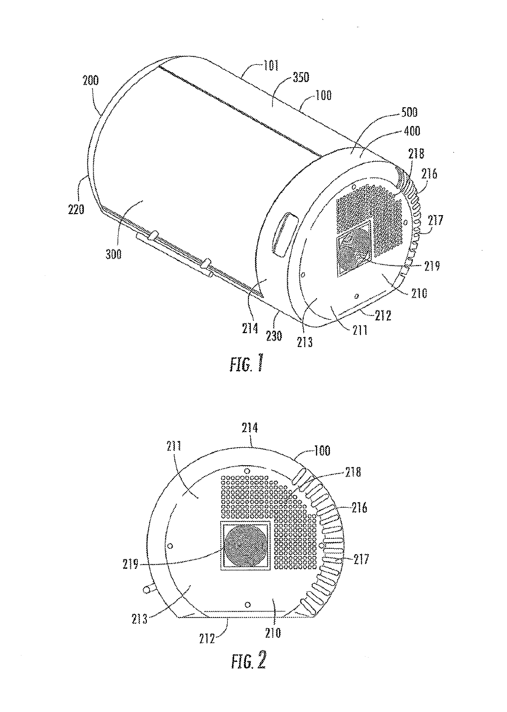 Counter-Top Produce Refrigeration and Ozonation System and Method