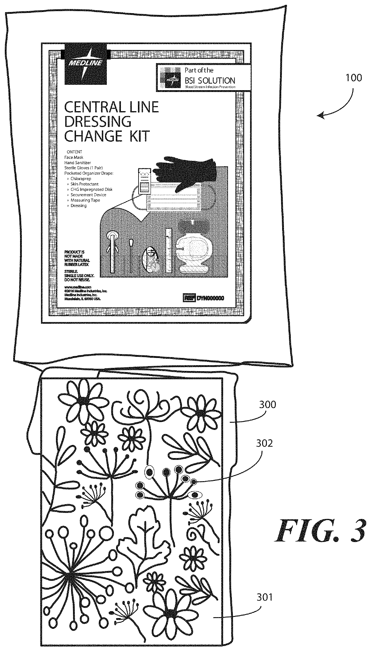 Medical kit and associated systems and methods for preventing central line associated blood stream infection