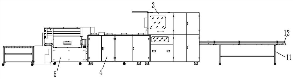 Intelligent conveying system for bobbin film sleeving and packaging production line