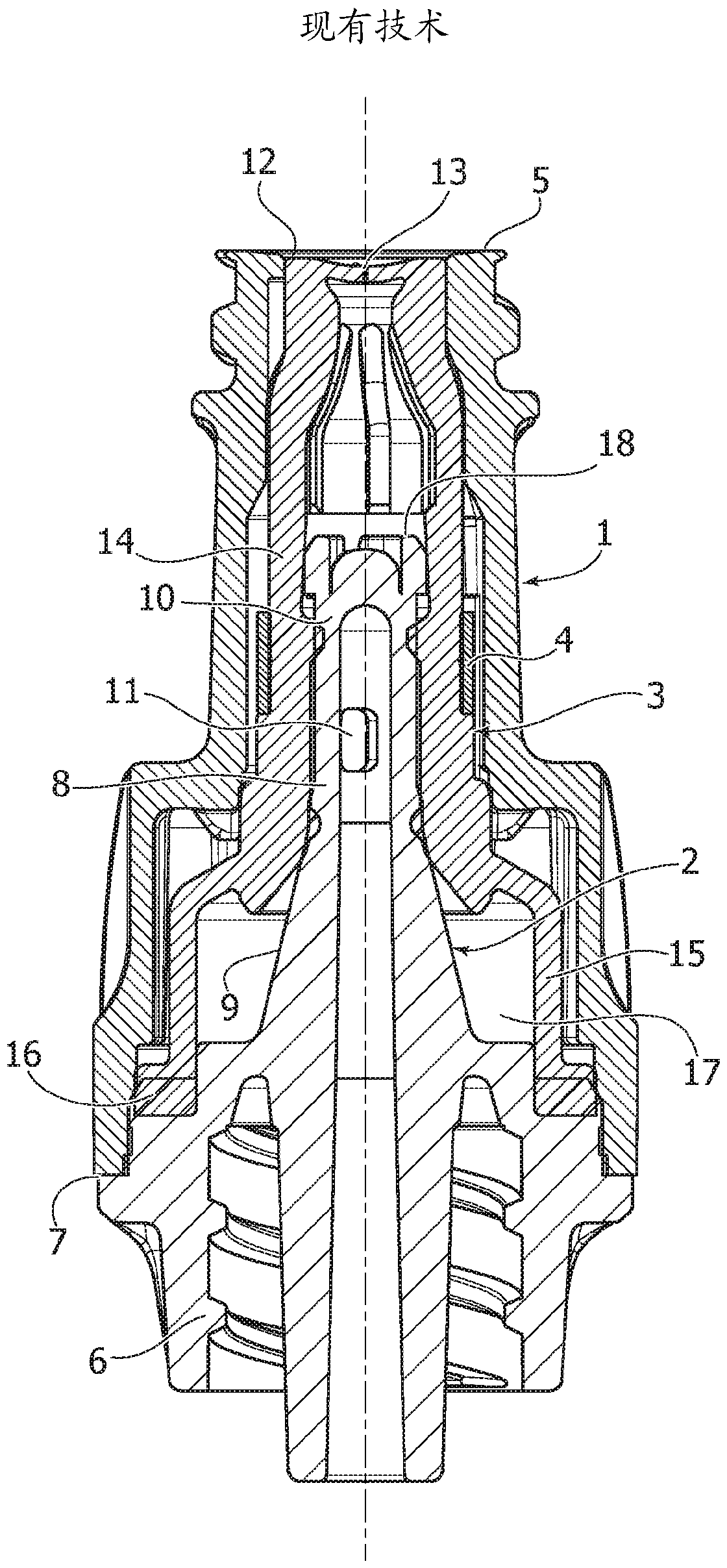 Valve connector for medical lines