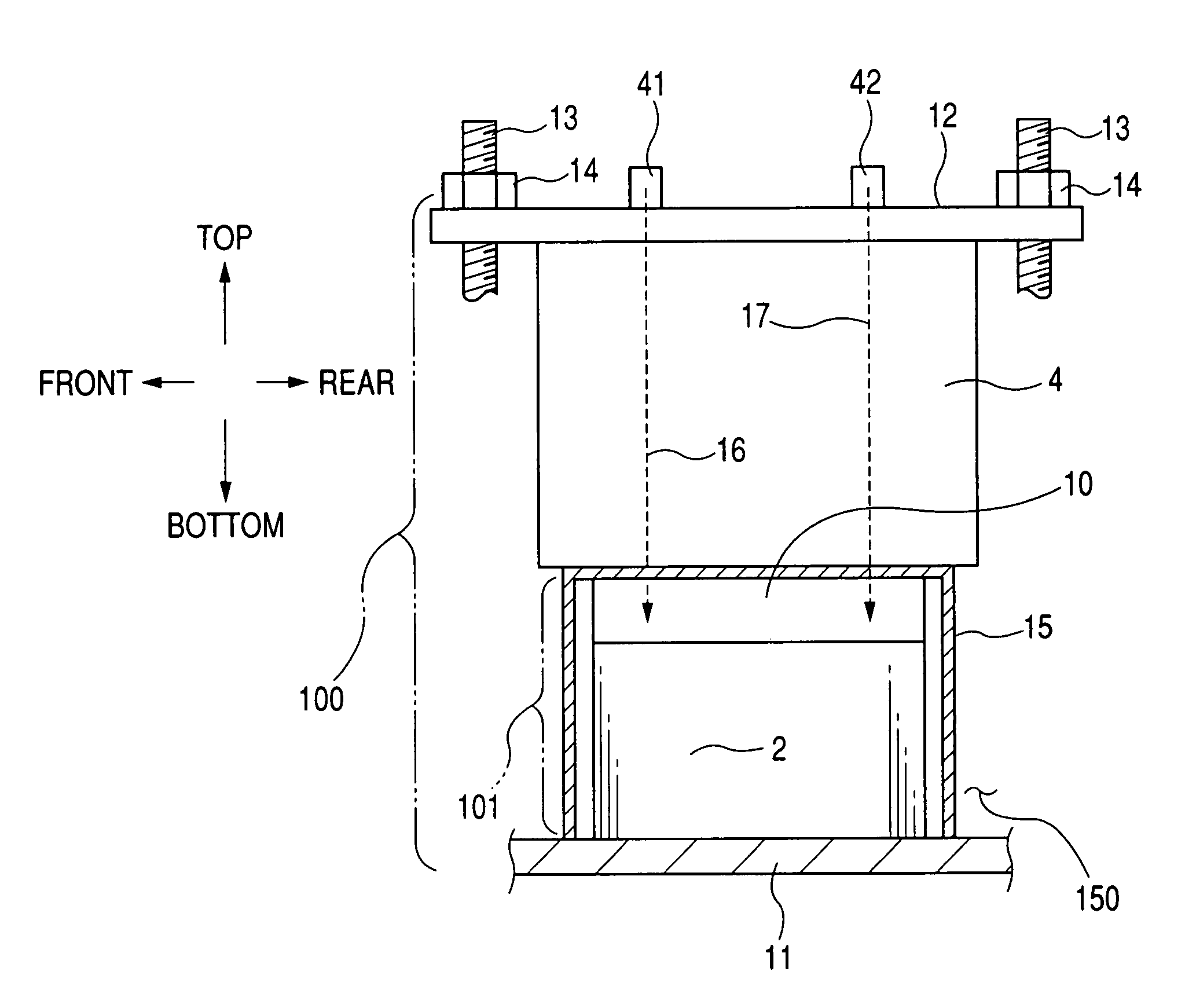 Multiple power supply apparatus with improved installability