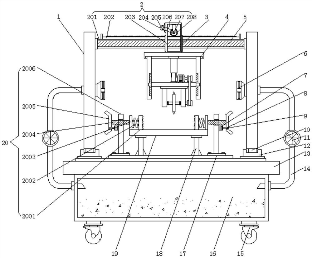 Sheet hardware cutting device for hardware electromechanical