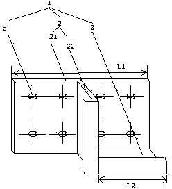 Detachable supporting hanging frame