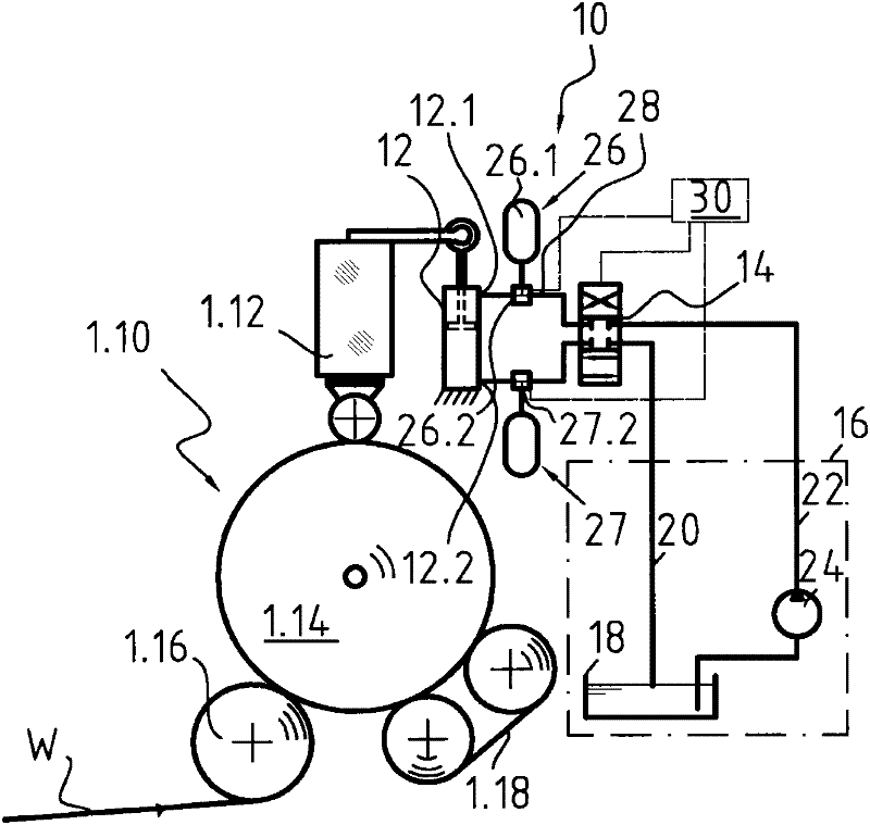 Hydraulic actuator arrangement and a handling arrangement for web rolls and/or reeling shafts of a fiber web machine