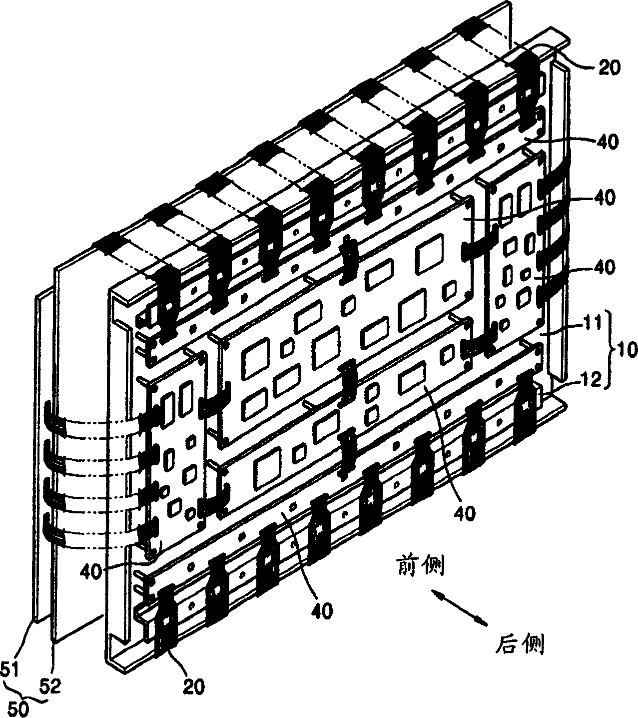 Heat dissipation structure of intelligent power module, display module having the same, and method for installing heat dissipation plate for intelligent power module