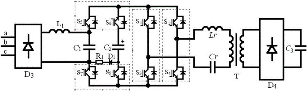 Capacitor charging method and apparatus with constant power input characteristic