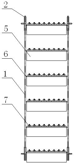 Closed loop type suspended growing device for cultivation of edible fungi