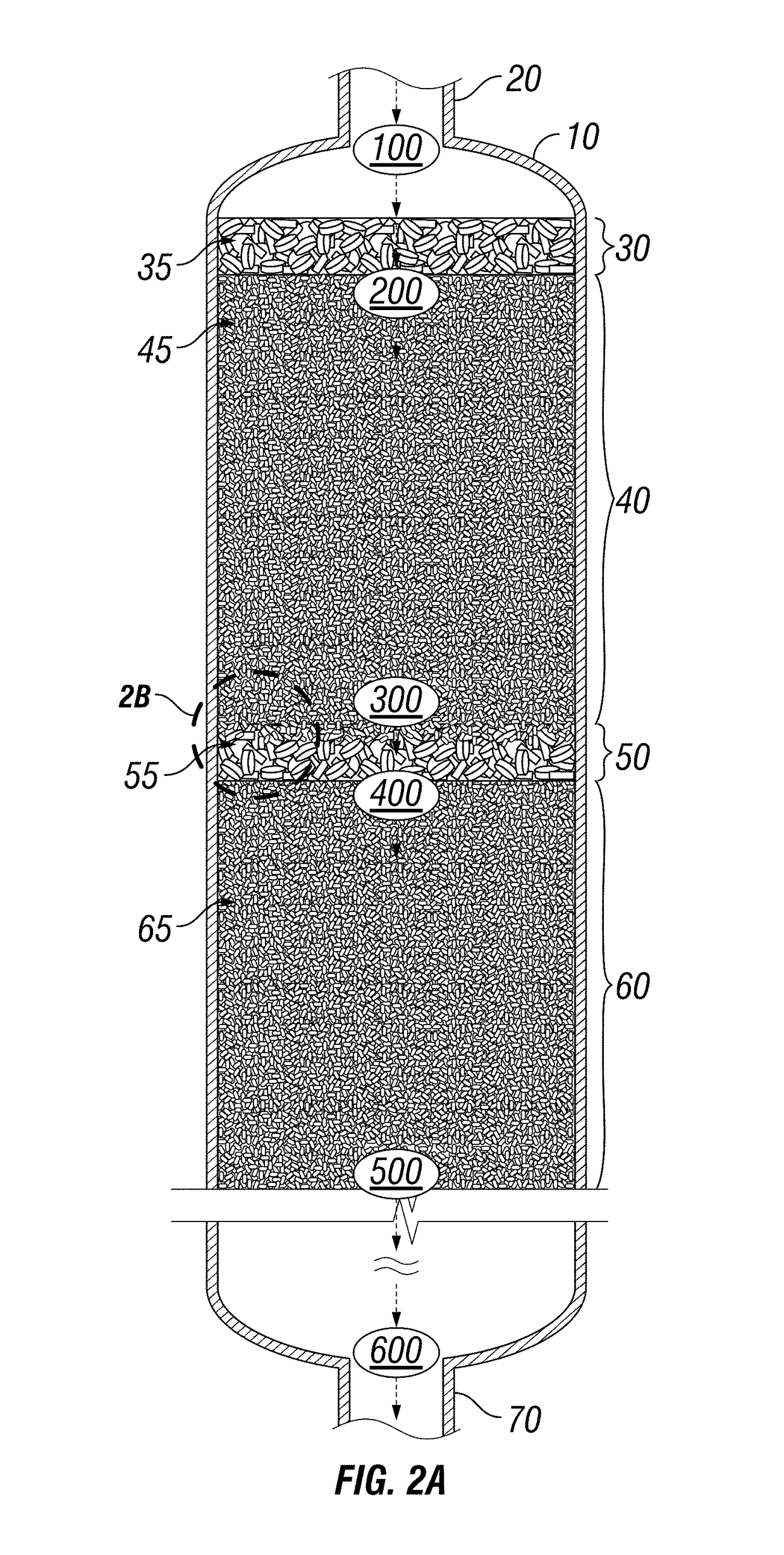 Use of treating elements to facilitate flow in vessels