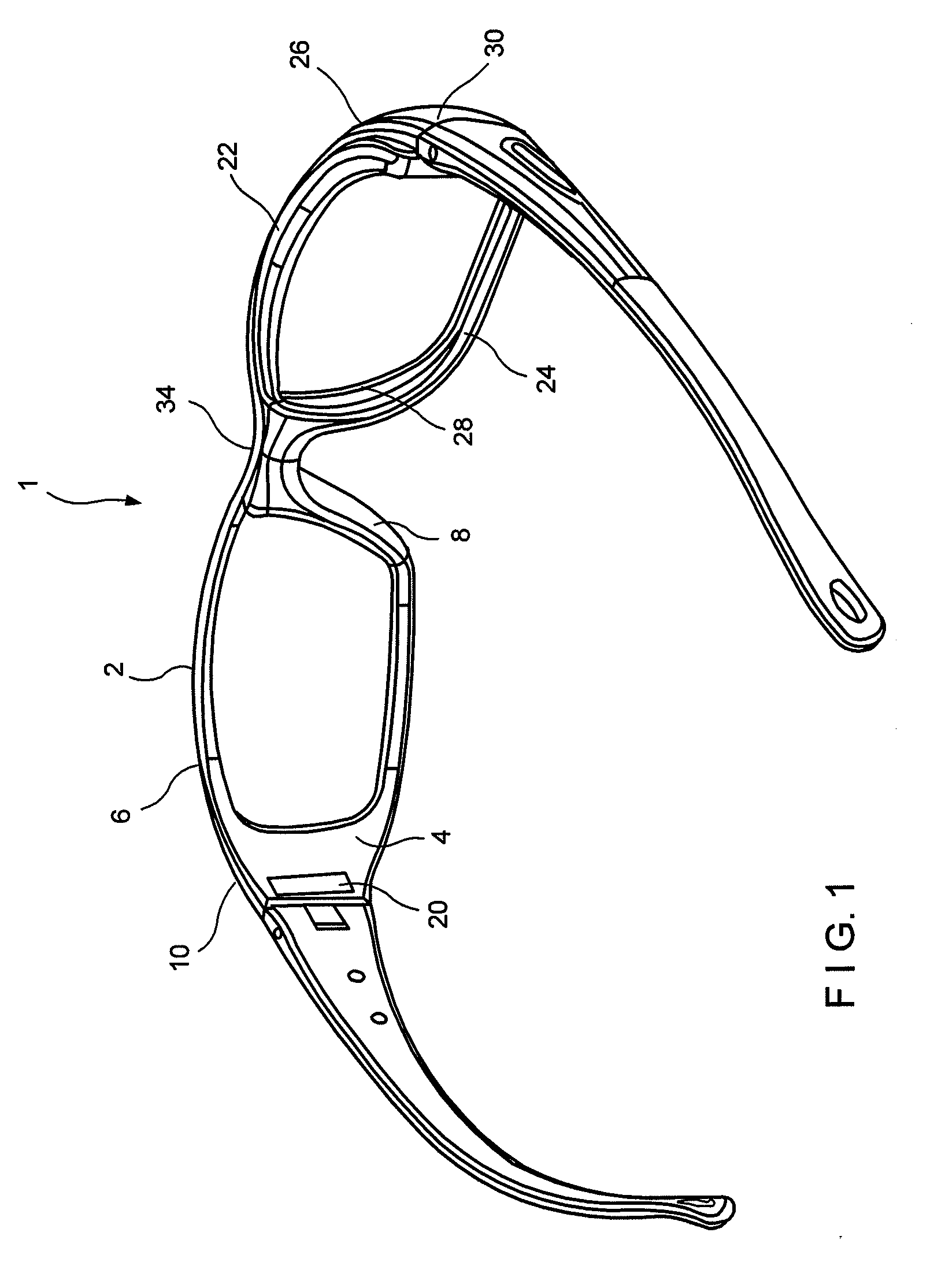 Eyewear with magnetically attachable back eye rim