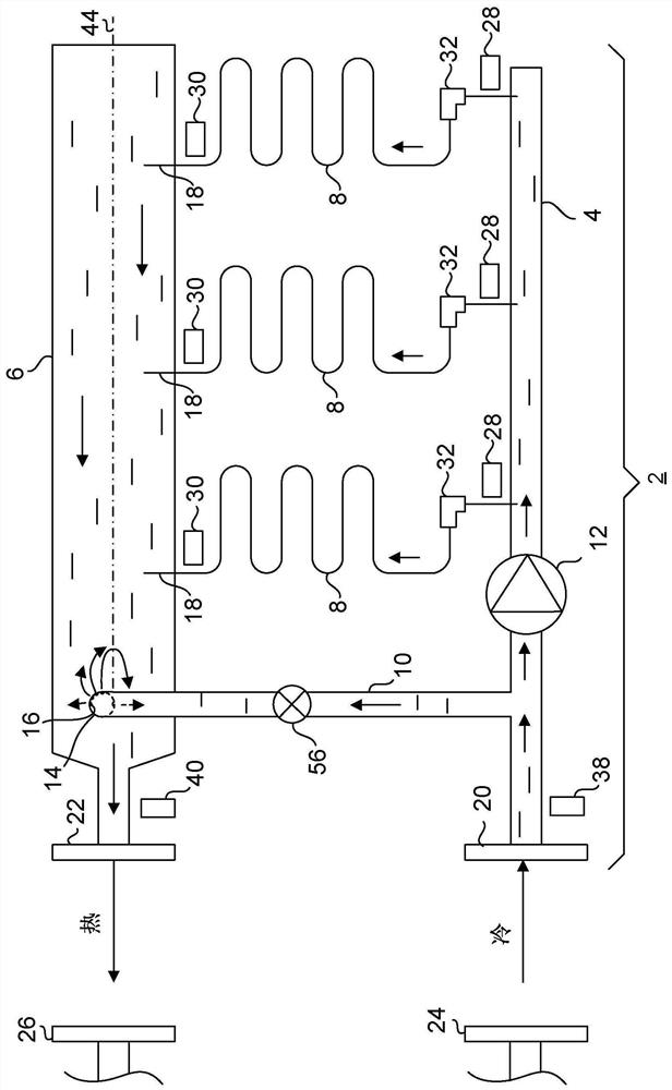 Zero pressure drop water heating system