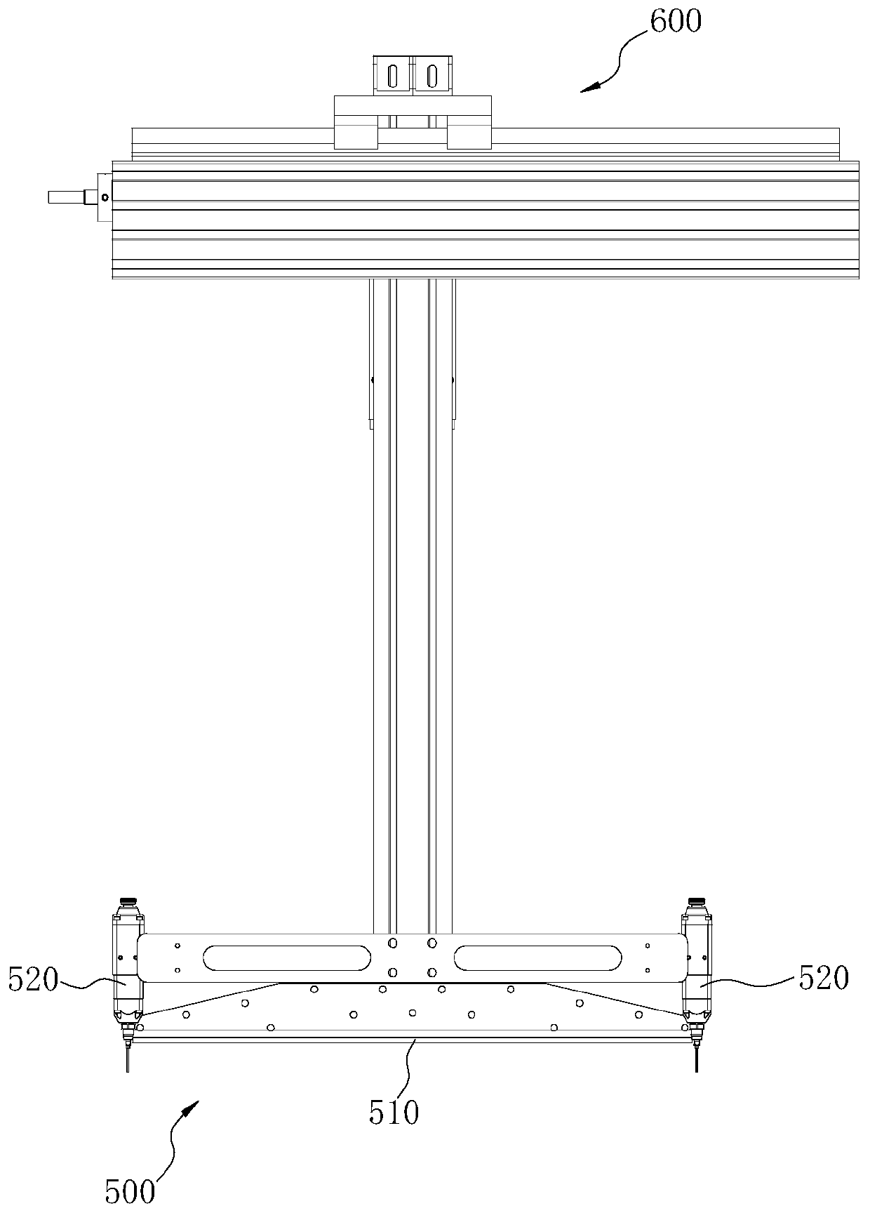 Gluing device