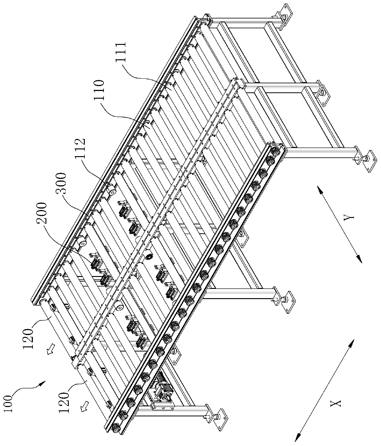 Gluing device