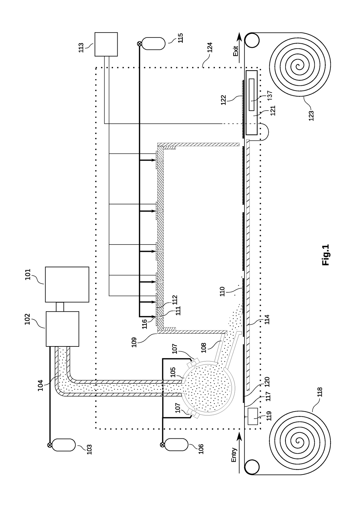 Apparatus for depositing a thin layer of polymer resist on a substrate