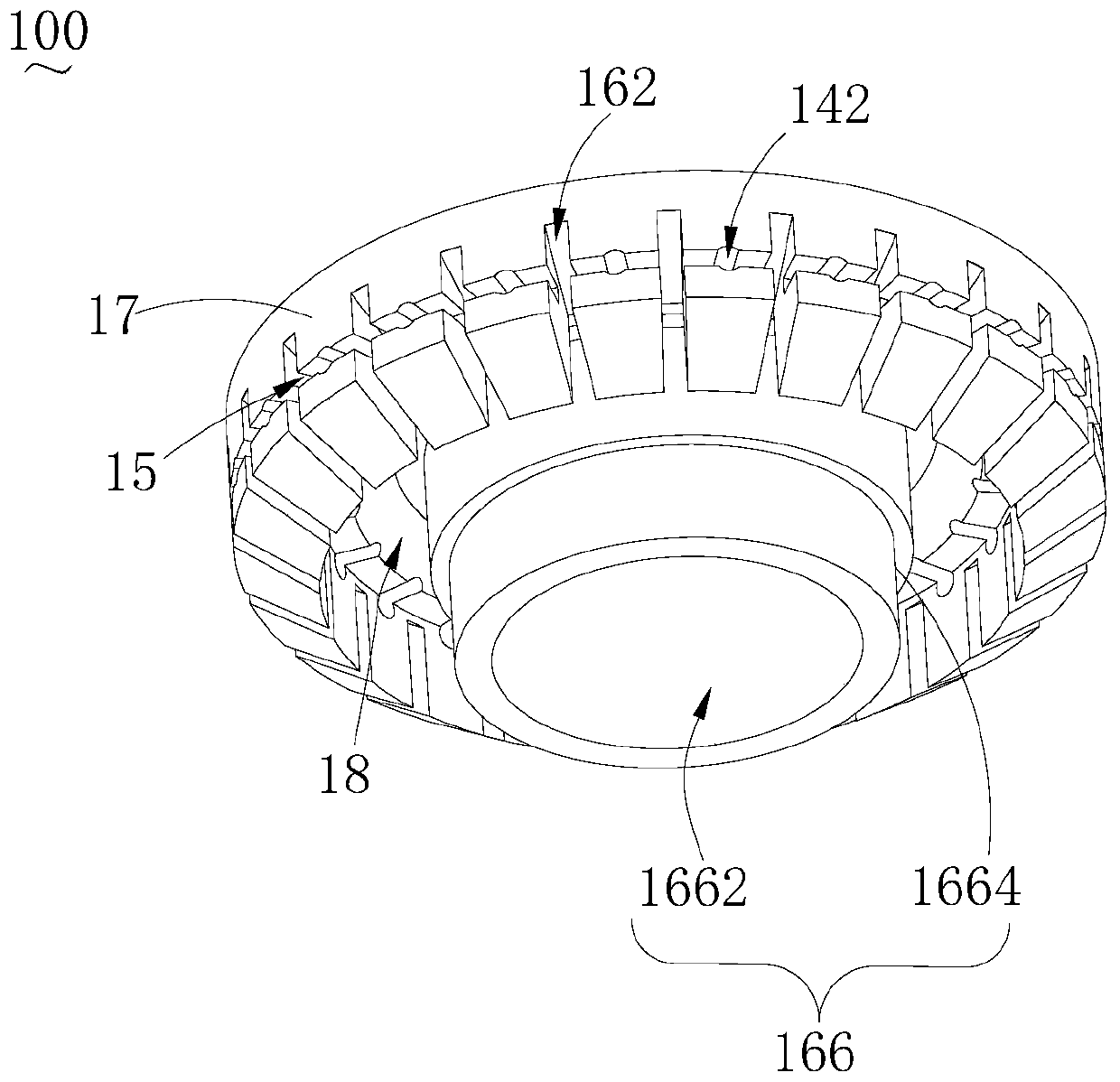 Burner cap of burner, burner and gas cooker