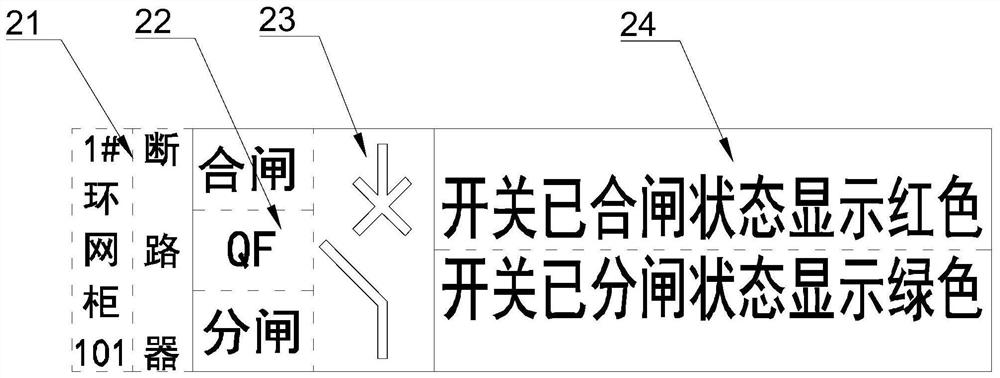 Electrical switch safe operation prompt panel