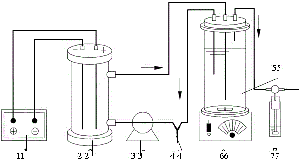 Method and device for removing nitrate nitrogen in water by using three-dimensional electrodes