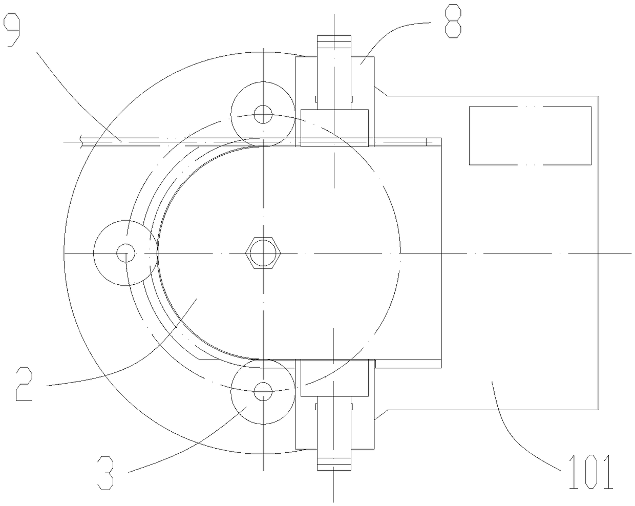 Aluminum alloy U-shaped pipe forming mechanism