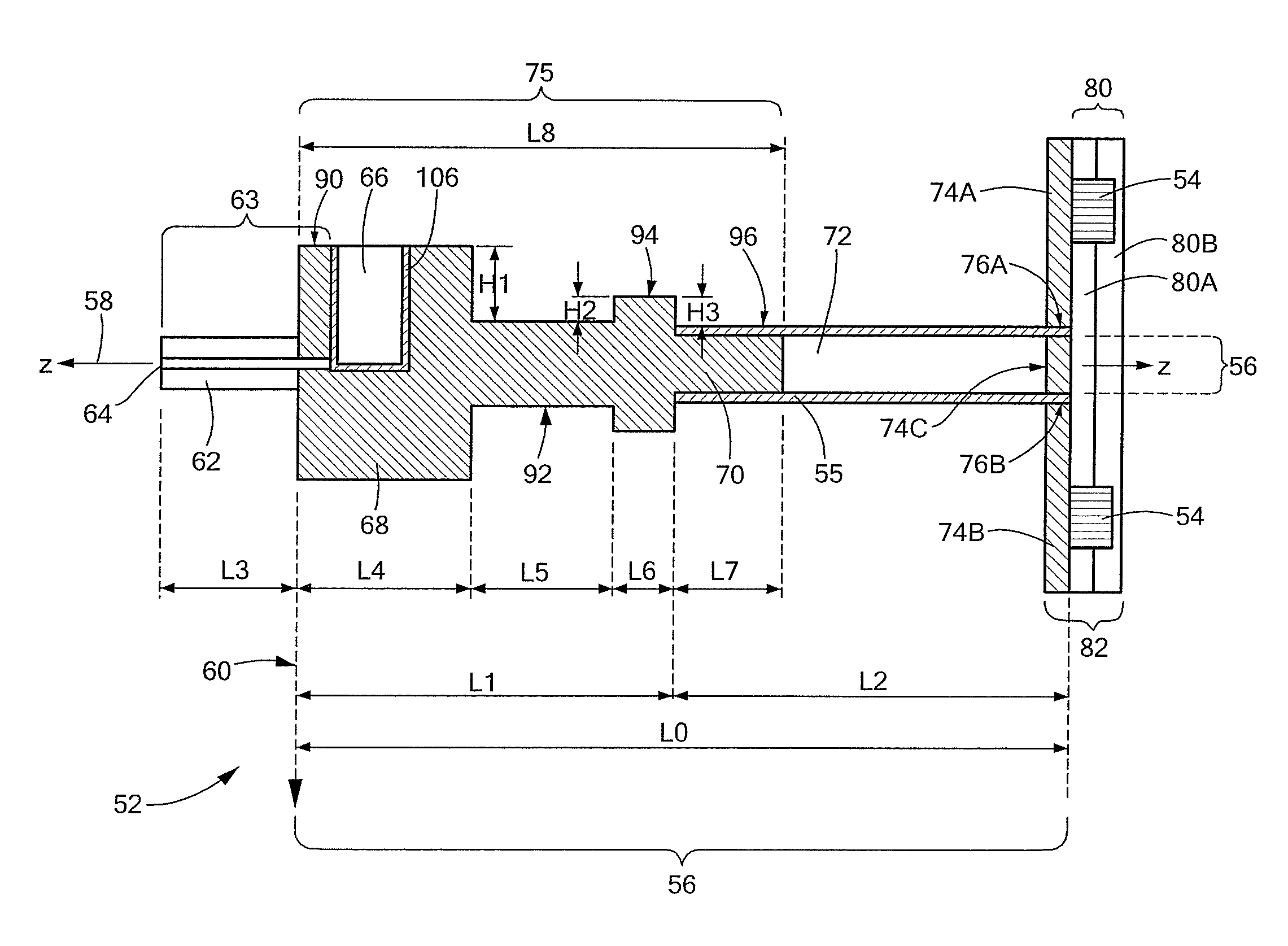 Compact loaded-waveguide element for dual-band phased arrays