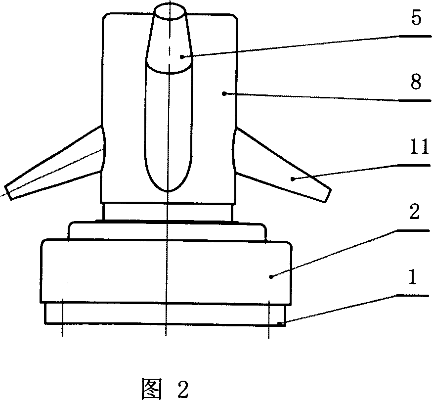 Rotary oil-jetting mixer