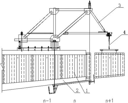 Dislocation installation method of corrugated steel web