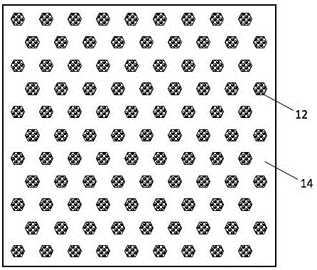 Preparation method for color electrophoretic display membrane material and application of hollow-hole mask plate