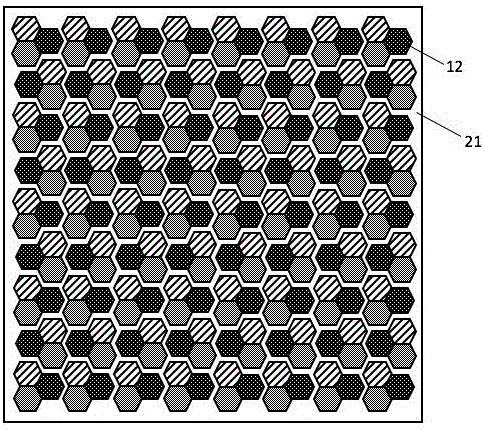 Preparation method for color electrophoretic display membrane material and application of hollow-hole mask plate