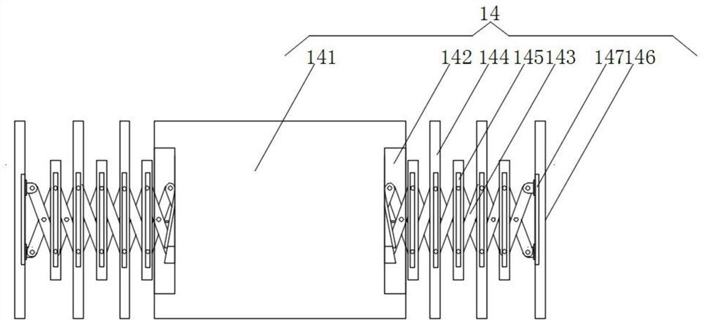 A packing box edge flattening device