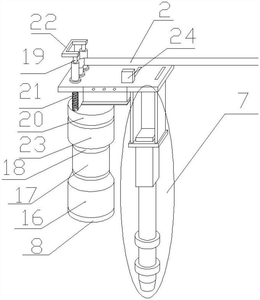 Workpiece shaft groove foreign matter suction mechanism