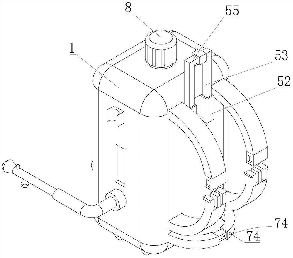 High-safety pesticide spraying equipment for preventing and treating forest diseases and insect pests