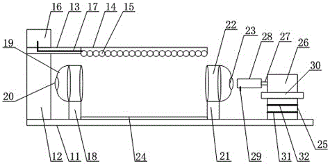 A surface defect detection device for a copper roller used for printing and hot foil die-stamping