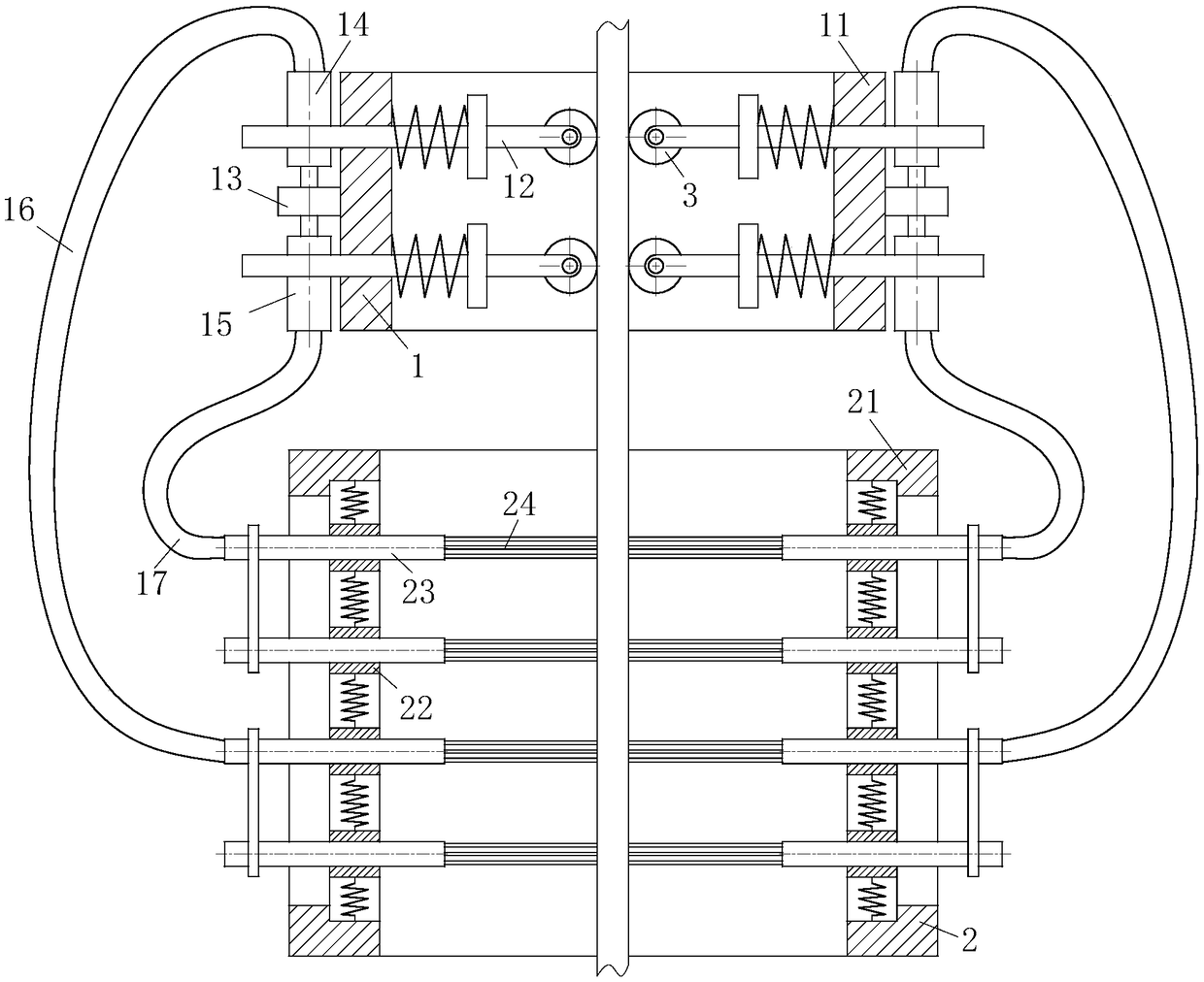 Metal wire surface treatment device