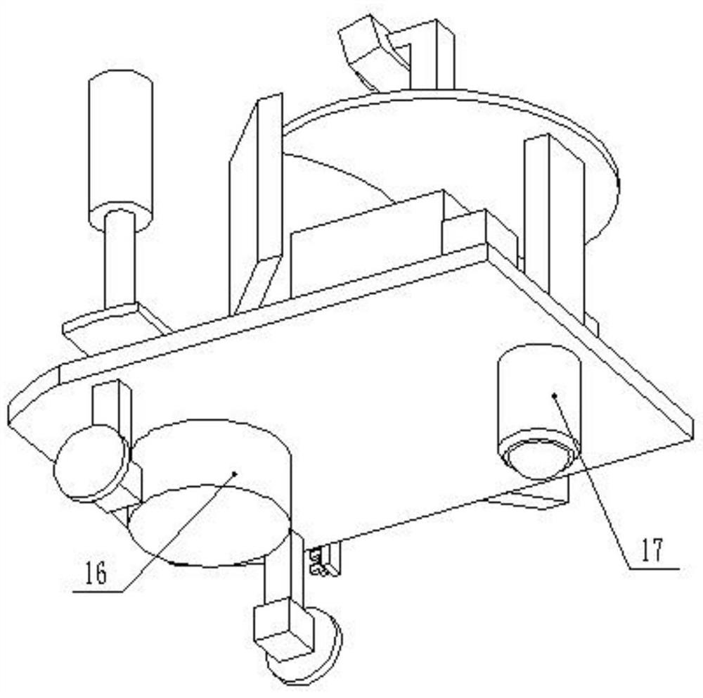 A municipal road weed cleaning device