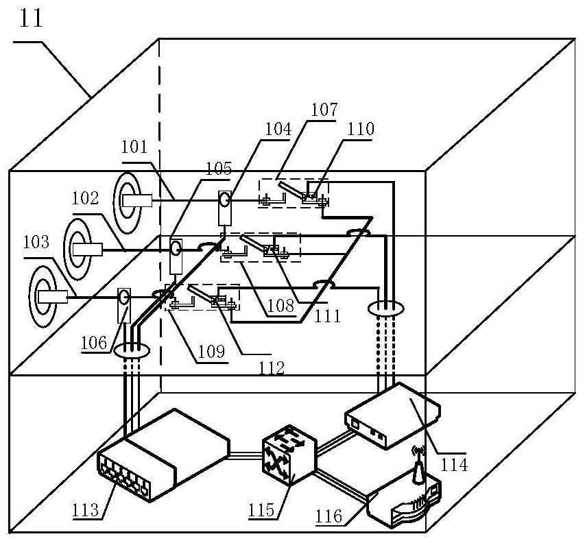 Safety assessment system and method for two-phase grounding surrounding environment of transmission lines under layered soil