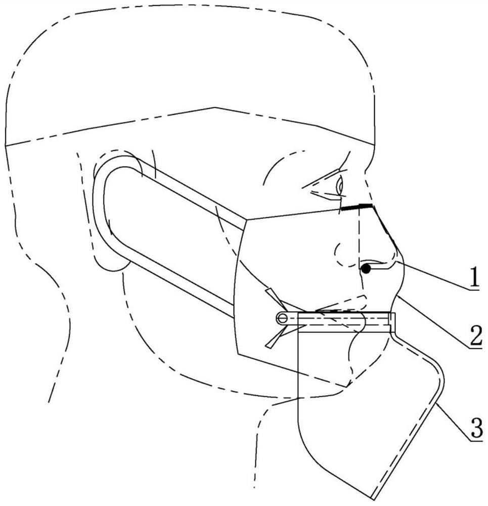 Mask convenient for dining