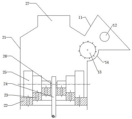 Stepped mold straw granulation device