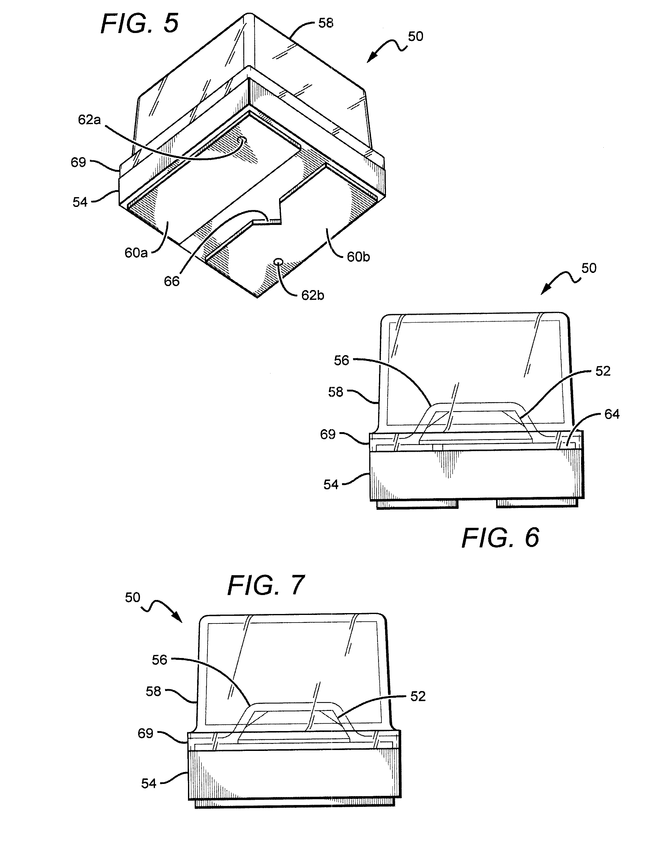 LED package with encapsulant having planar surfaces