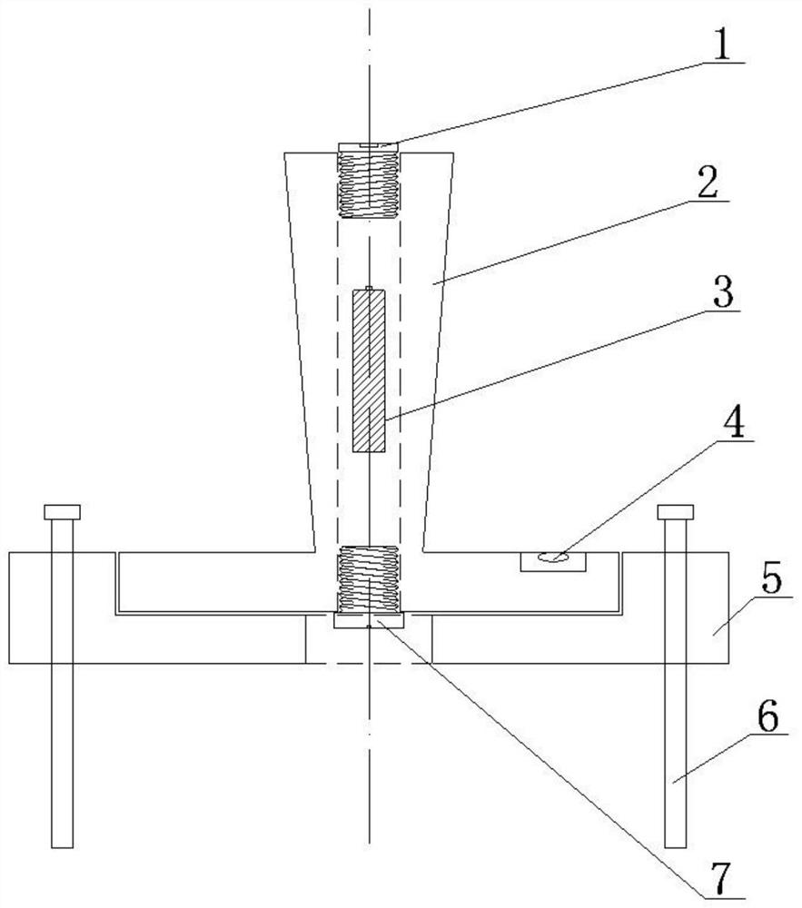 Simple and accurate positioning device and method for pre-burying and trepanning pay-off hole