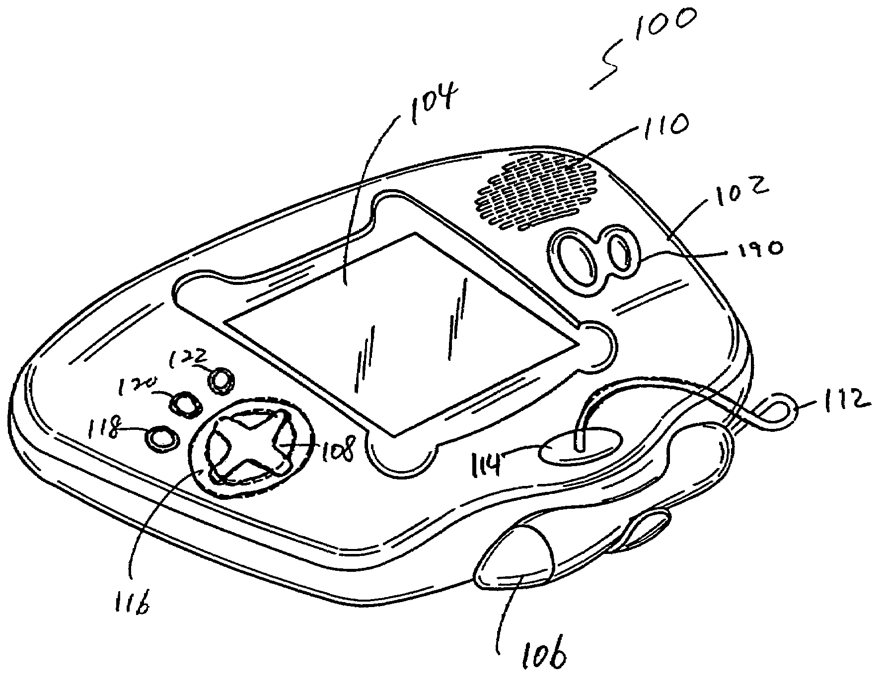 Interactive handheld apparatus with stylus