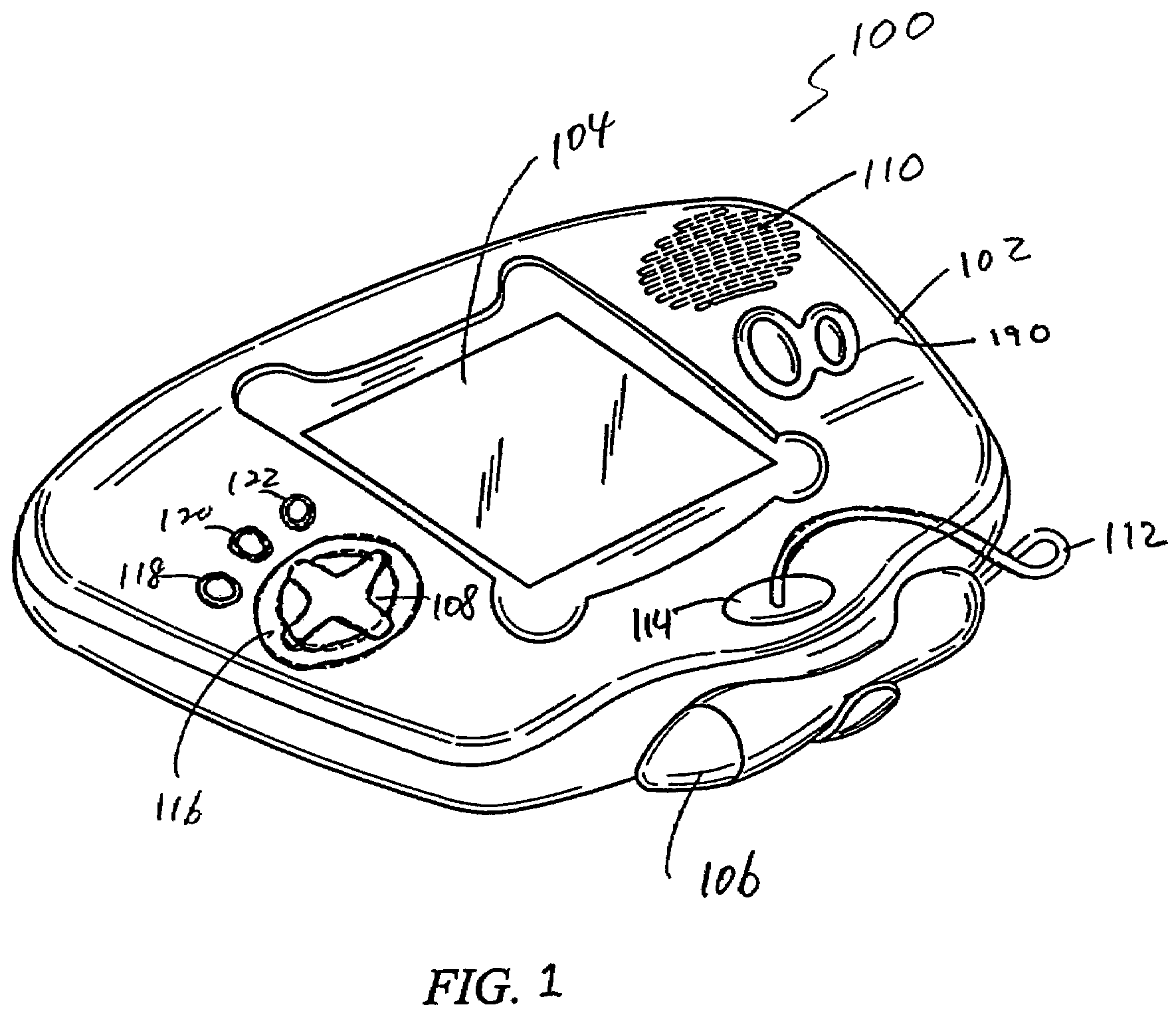 Interactive handheld apparatus with stylus