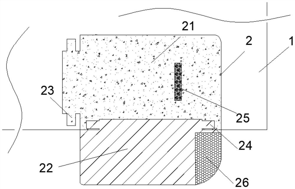 Protective device of windproof impact door