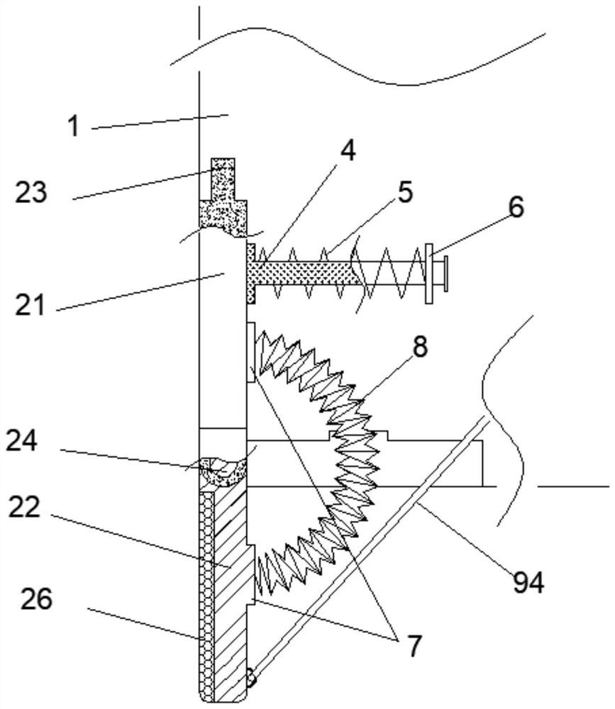 Protective device of windproof impact door