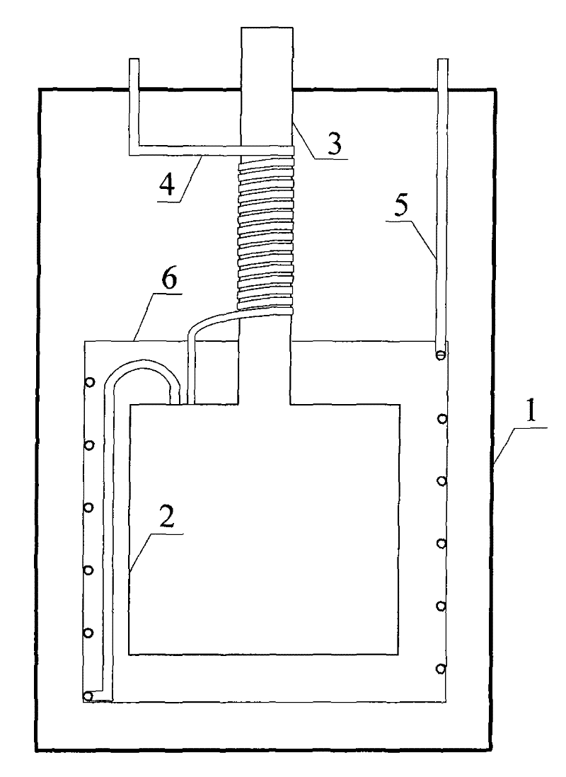 Double-coil pipe cold steam refrigerating low-loss liquid helium Dewar