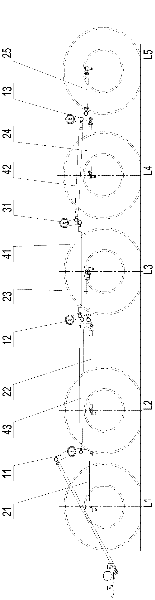 Nine-shaft automobile chassis crane and steering control system thereof