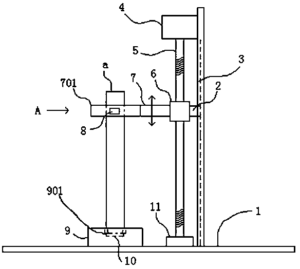 Device and method for automatically reading liquid volume of glass container