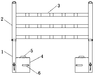 Movable sports volleyball placing rack