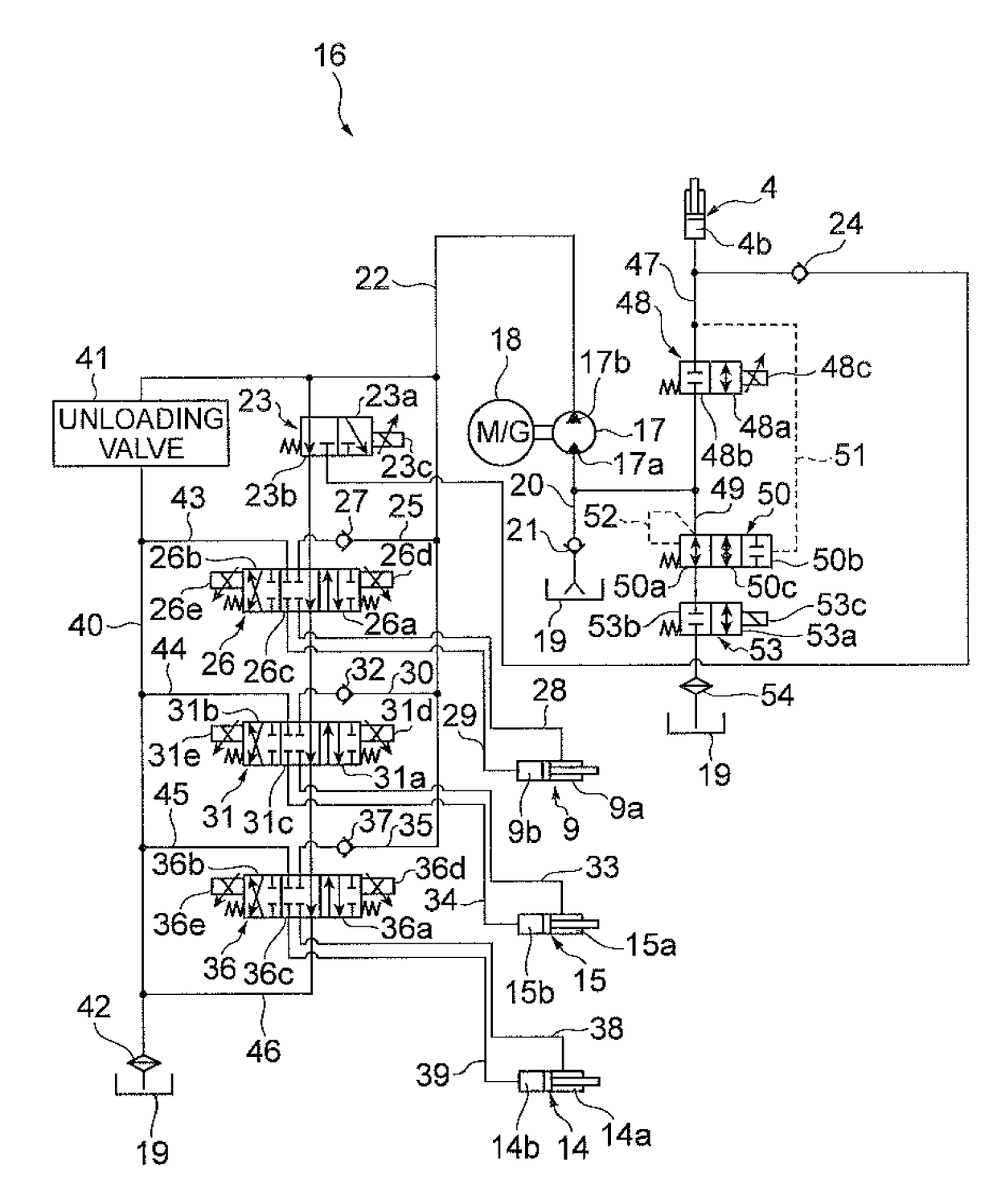 Hydraulic drive device for cargo handling vehicle