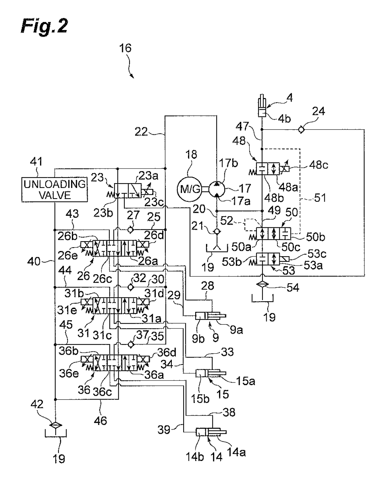 Hydraulic drive device for cargo handling vehicle