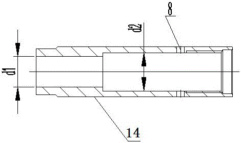 High pressure water rotating nozzle with axial thrust self-balancing function