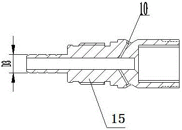 High pressure water rotating nozzle with axial thrust self-balancing function