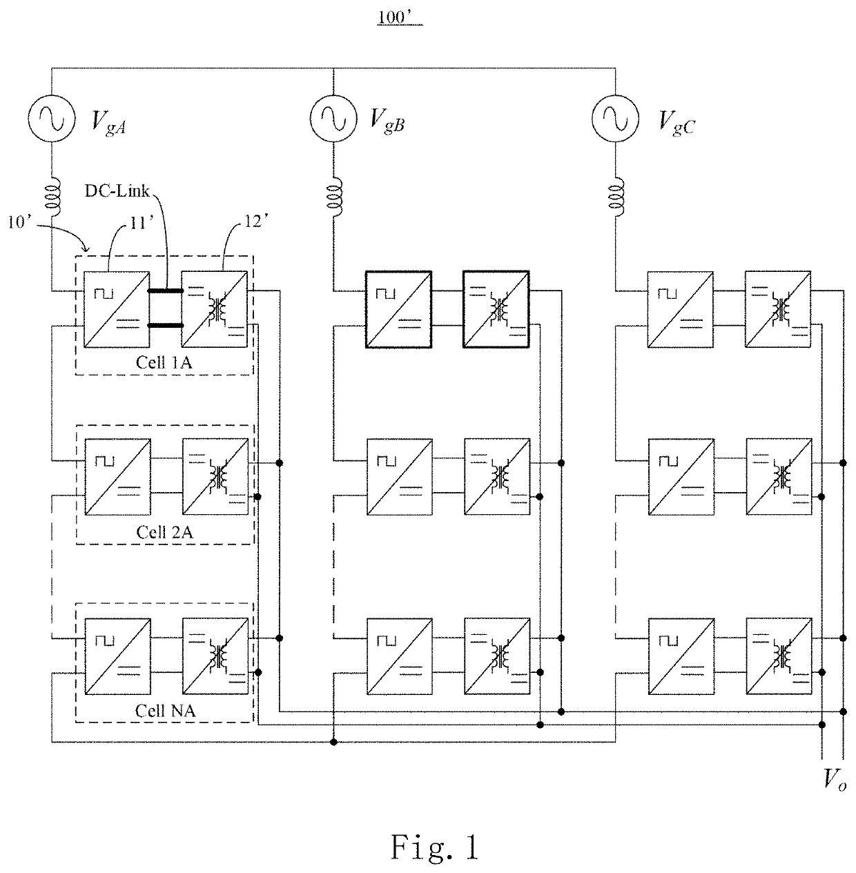 Phase-shift control method for power module, three-phase power module, and power system